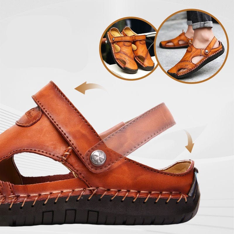 Sandalias de piel para hombre