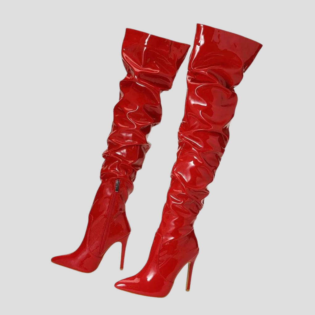 Botas de tacón de 8 cm para mujer