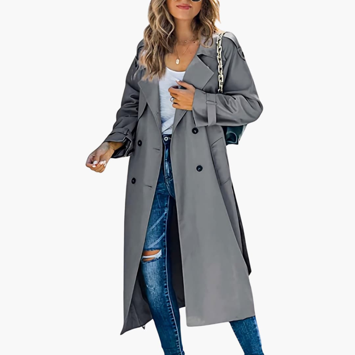 Abrigo Trench de Mujer con Botones Precio de Oferta