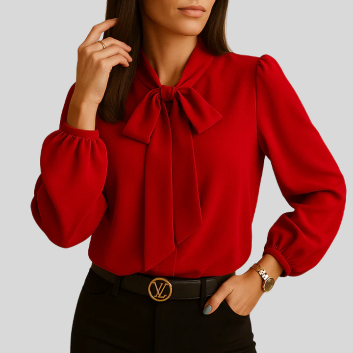 Blusa de mujer con detalle de lazo