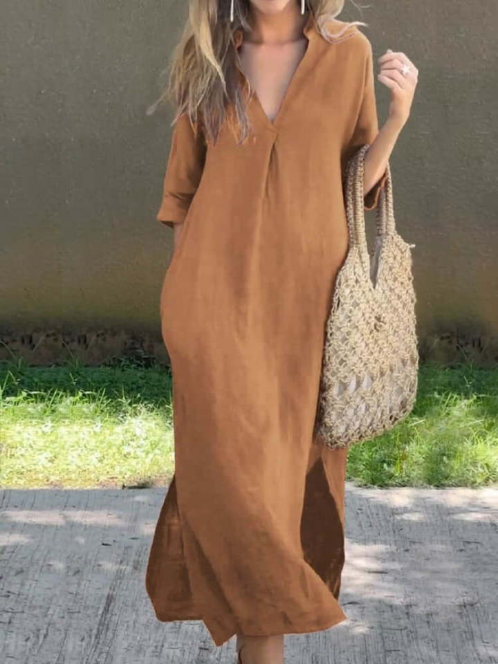 Brigittel – Vestido Maxi para Mujeres | Elegancia Sin Esfuerzo