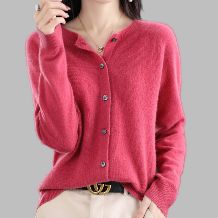 Cardigan de Cuello O para Mujeres