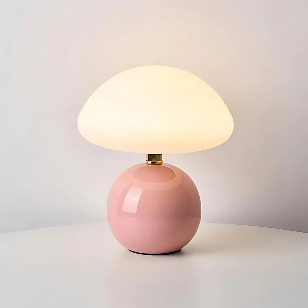 Solina – Lámpara de Mesa LED en Forma de Seta con Estilo