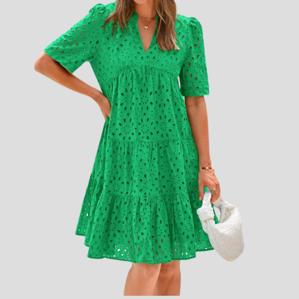 Vestido de verano de crochet para mujer