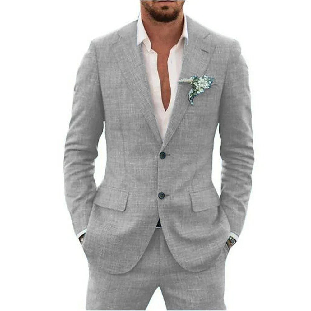 Traje de lino para hombre