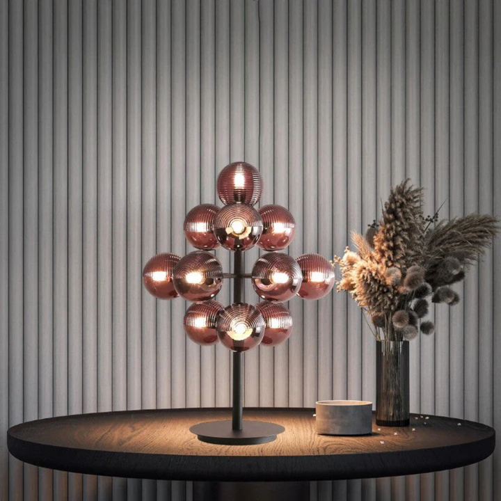 Lunira – Lámpara de Mesa de Vidrio con Diseño Elegante