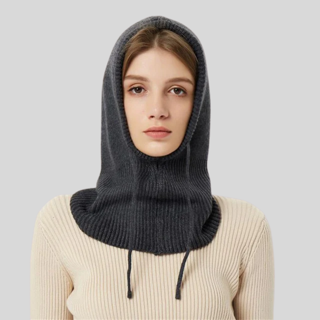 Calentador de Cuello con Capucha de Lana de Invierno