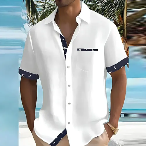 Camisa de verano de manga corta para hombre