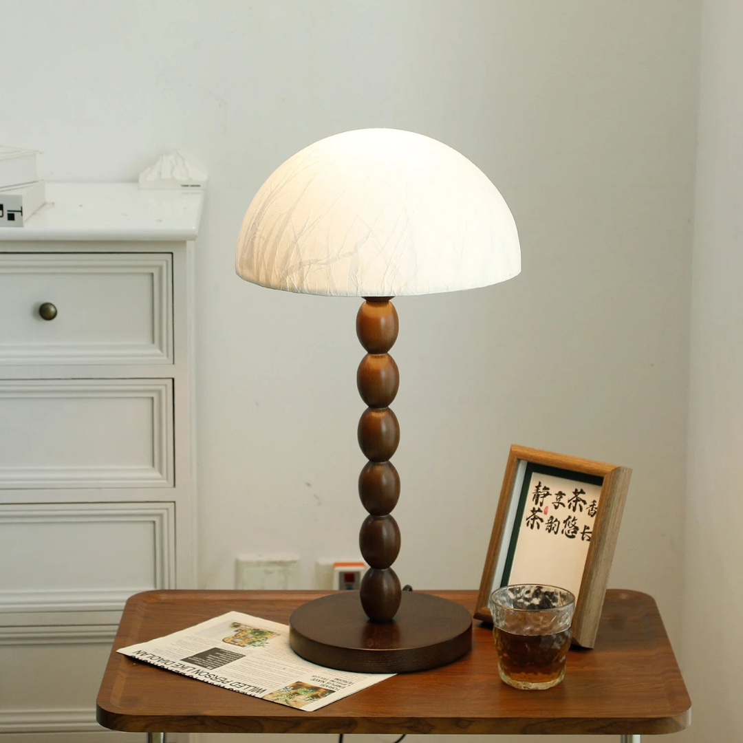 Solenya – Lámpara de Mesa Minimalista con Luz Cálida