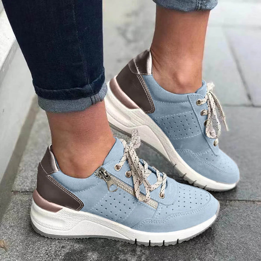 Zapatillas de suela gruesa de última tendencia para mujer