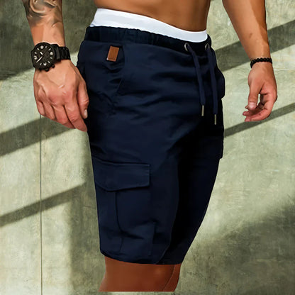 Elegantes pantalones cortos cargo para hombre