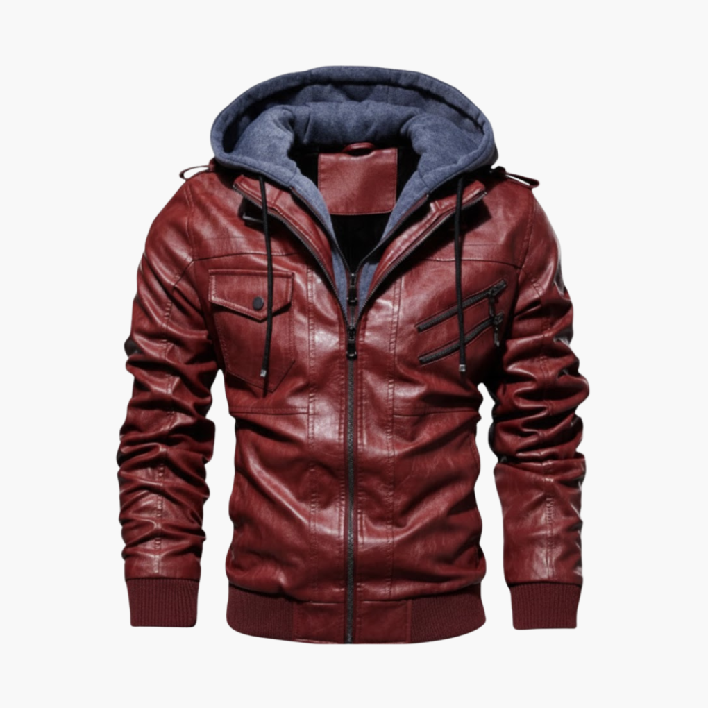 Chaqueta con Capucha para Hombres con Múltiples Bolsillos