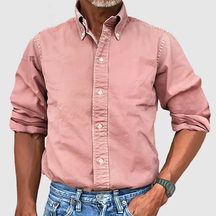 Camisa clásica de manga larga para hombre