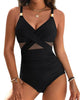 Traje de baño glamuroso con tirantes ajustables
