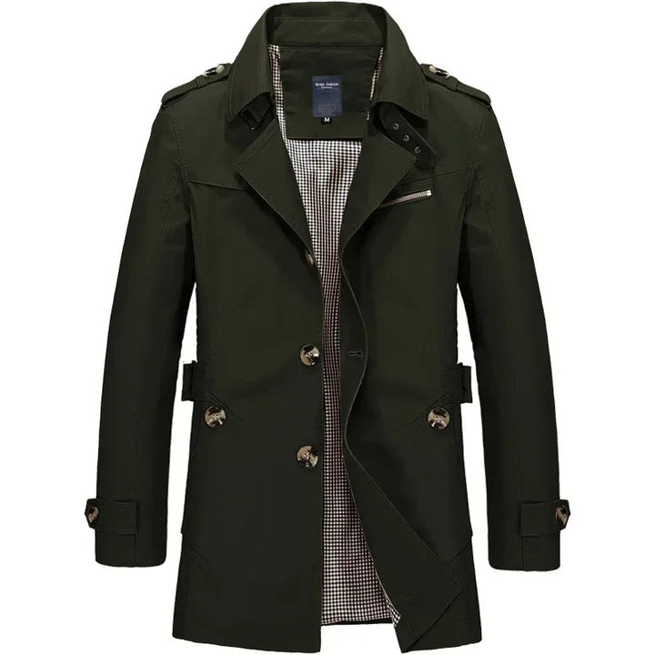 Chaqueta cortavientos clásica de negocios para hombre