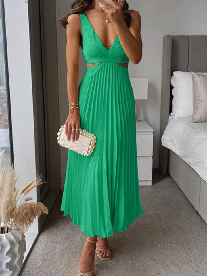 Elegante vestido sin mangas