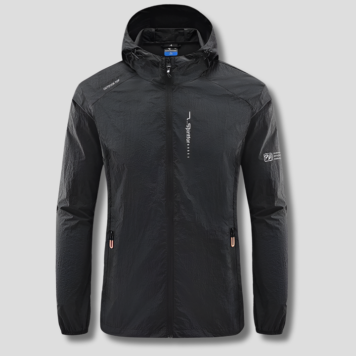 Chaqueta de verano con capucha ultraligera a prueba de viento y sol para hombres