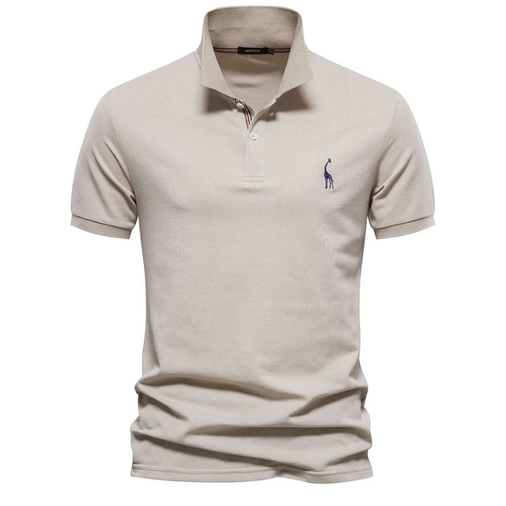 Polo clásico para hombre con bordado: estilo atemporal con detalles refinados