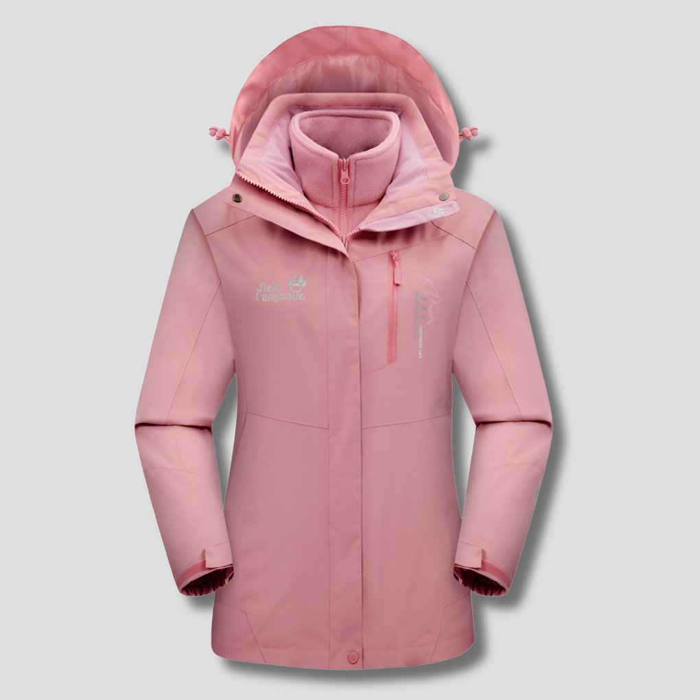 Chaqueta de Esquí 3 en 1 Capa Funcional de Invierno