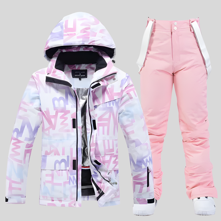 Conjunto de Equipamiento de Esquí Diseño Funcional de Invierno