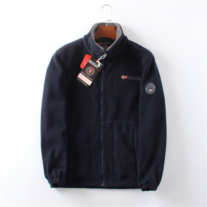 Chaqueta de forro polar para hombres, resistente al viento y cómoda
