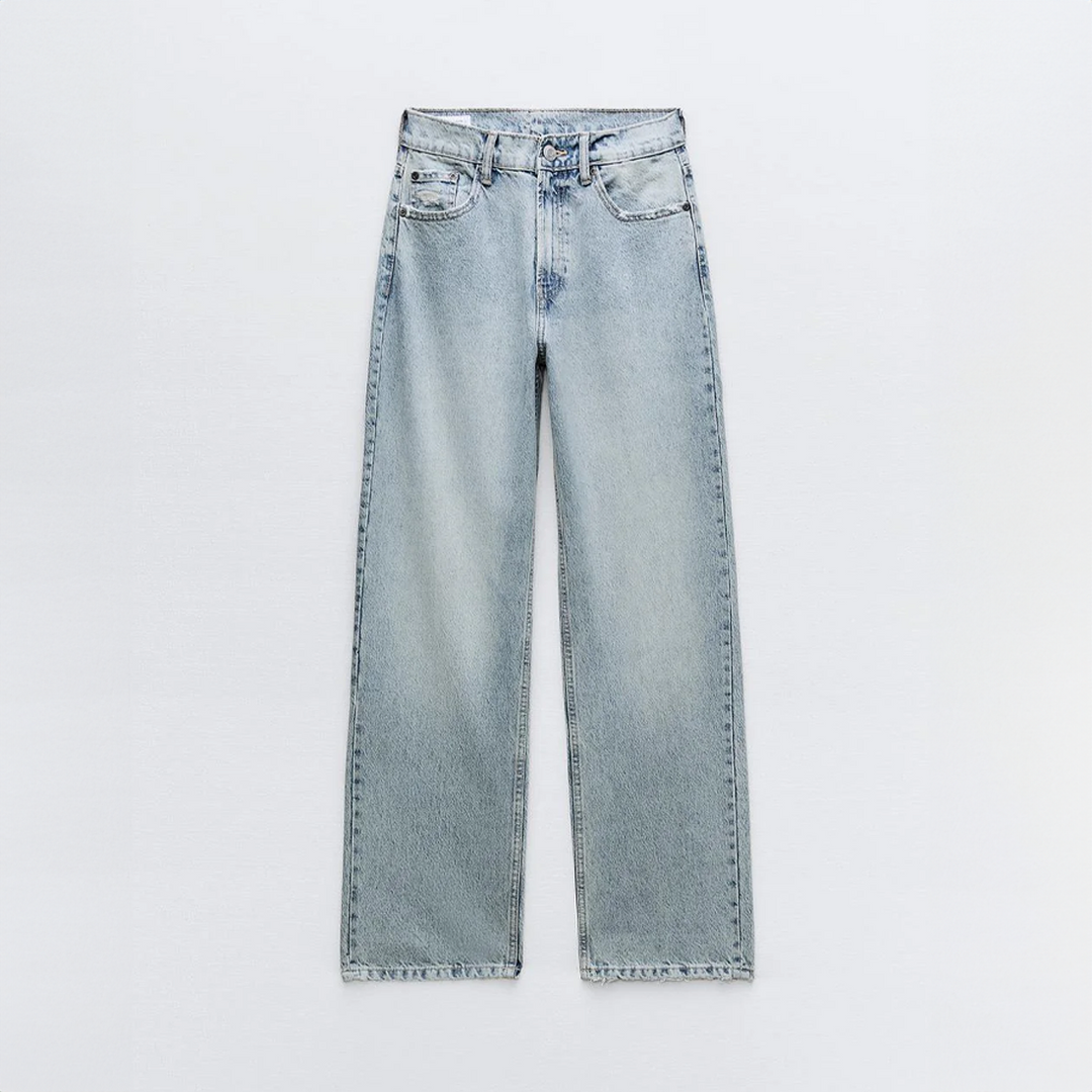 Vaqueros rotos vintage para mujer