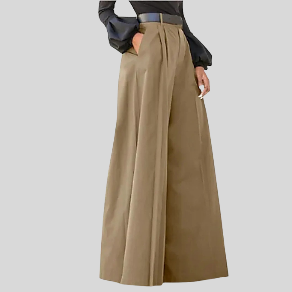 Pantalones anchos de mujer