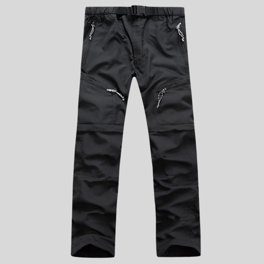 Pantalones de senderismo 2 en 1 para hombre: estilo resistente y convertibles