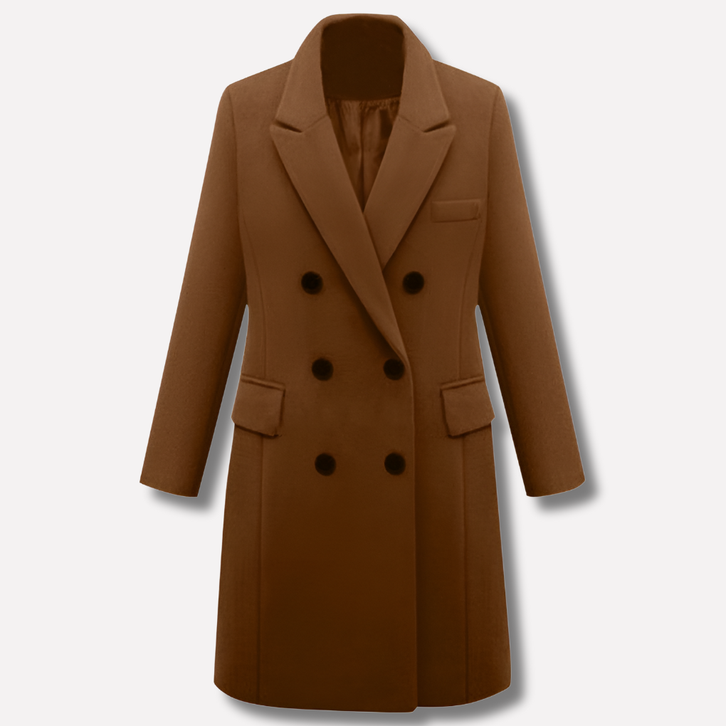 Abrigo largo de invierno para mujer