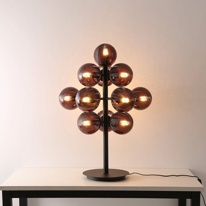 Lunira – Lámpara de Mesa de Vidrio con Diseño Elegante