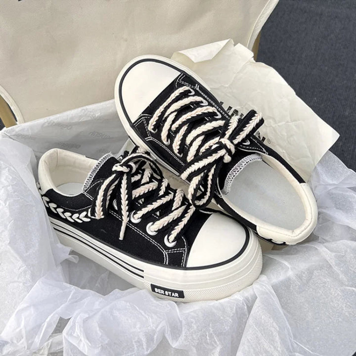 Zapatillas de lona con plataforma