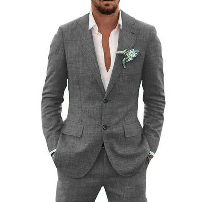 Traje de lino para hombre