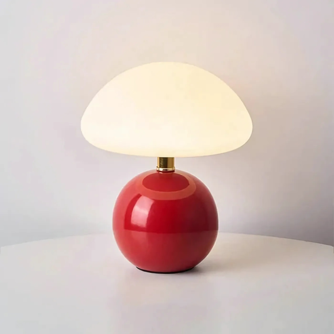 Solina – Lámpara de Mesa LED en Forma de Seta con Estilo