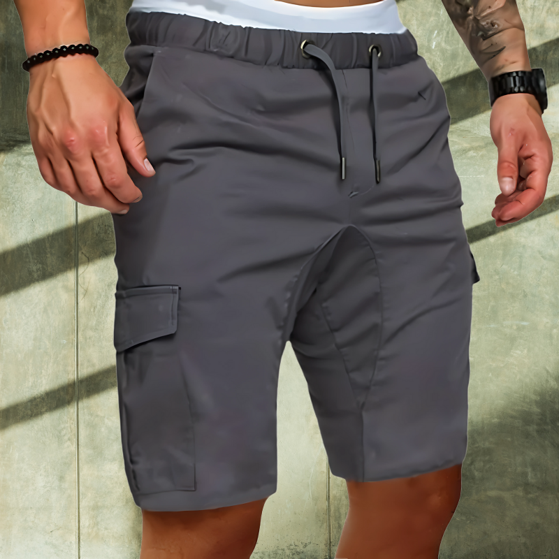 Elegantes pantalones cortos cargo para hombre