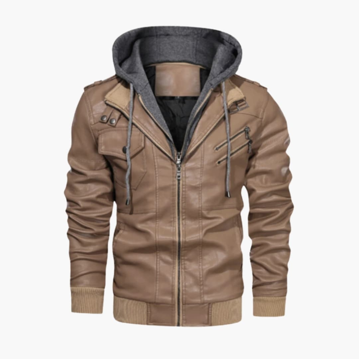 Chaqueta con Capucha para Hombres con Múltiples Bolsillos
