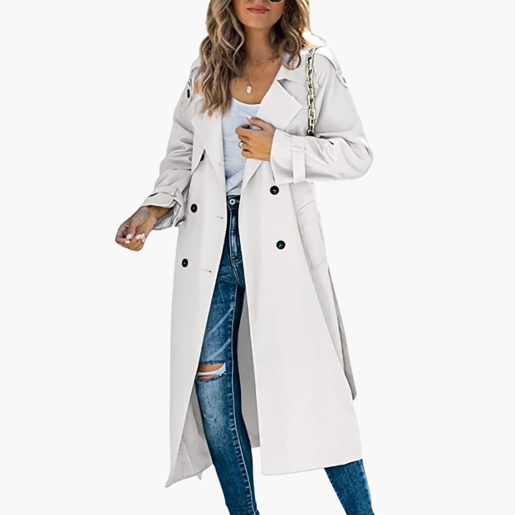 Abrigo Trench de Mujer con Botones Precio de Oferta