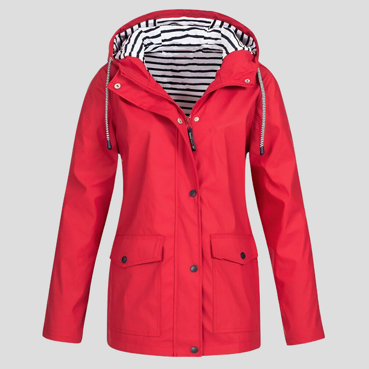 Chaqueta con capucha resistente al agua y al viento para mujeres