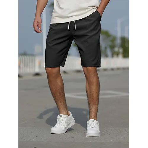 Pantalones cortos de verano de cintura alta para hombre