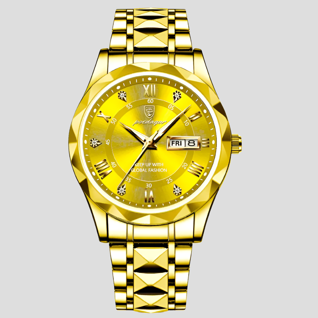 Reloj de Acero Inoxidable de Lujo para Hombres para Ropa de Negocios Diaria