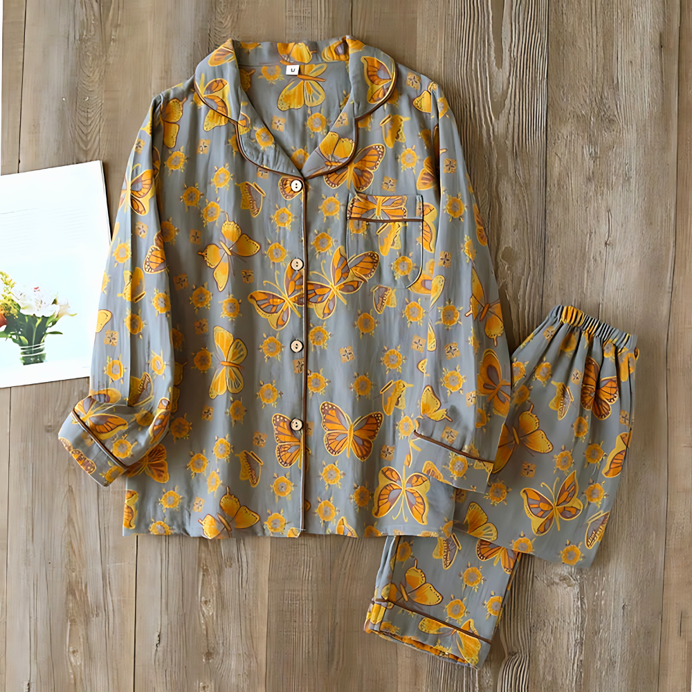 Conjunto de dos piezas de ropa de estar en casa de algodónsas