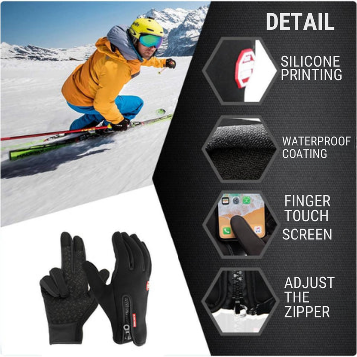Guantes Calentados de Invierno para Ciclismo y Esquí