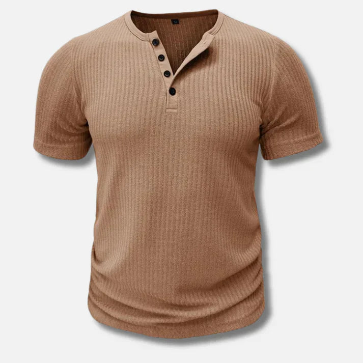 Camiseta Slim-Fit Henley para hombre