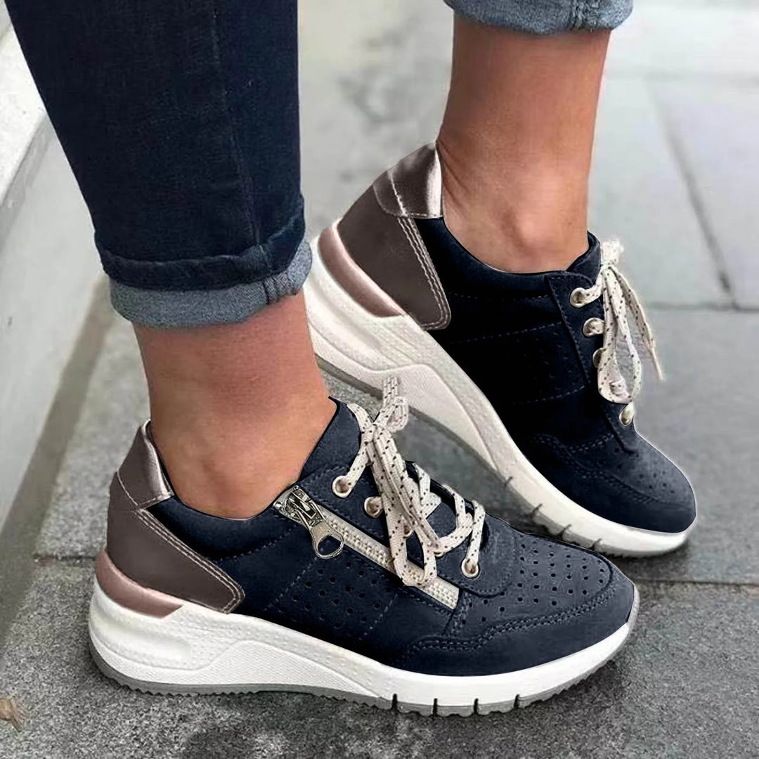Zapatillas de suela gruesa de última tendencia para mujer