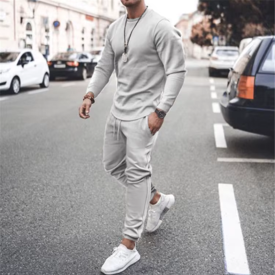 Conjunto casual de dos piezas para hombre