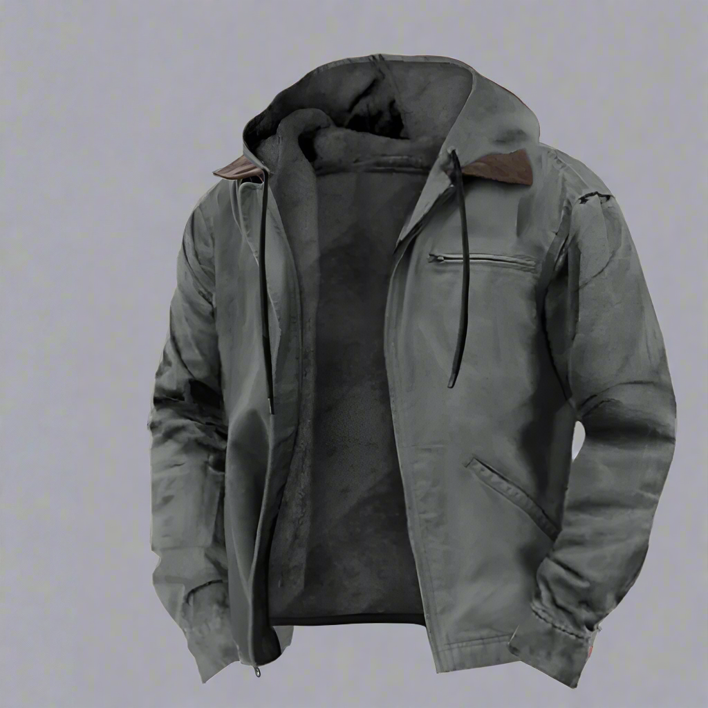 Chaqueta Clásica con Capucha para Hombres