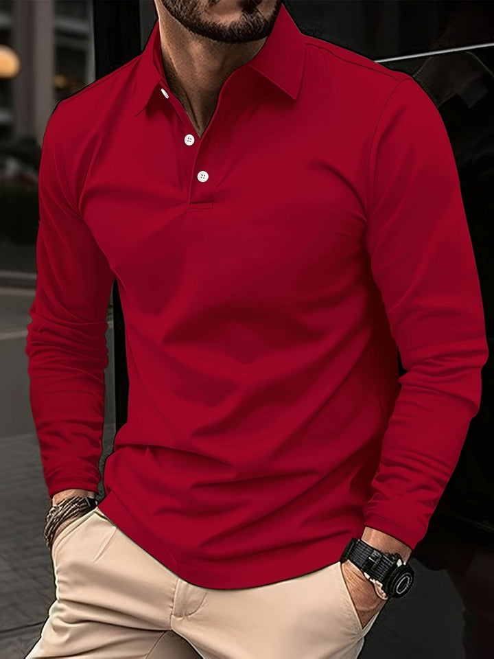 Polo de Manga Larga para Hombre: Comodidad y Estilo para el Otoño