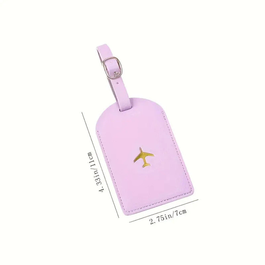 Etiqueta de Equipaje Personalizada de Cuero