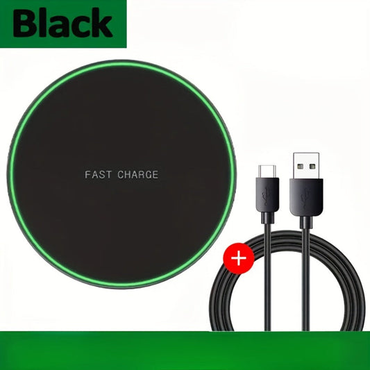 Fast Wireless Charger – 15W Induction Charging Pad for iPhone and Android Devices, Sleek Design, Cable-Free Convenience-2