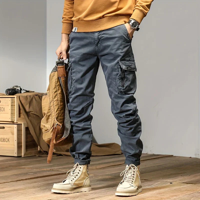 Pantalones de chándal tipo cargo elegantes para hombre
