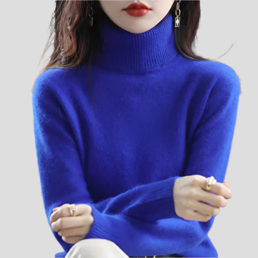 Suéter de cuello alto para mujer